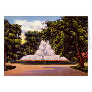 La savane, fontaine de parc de la Géorgie Forsyth