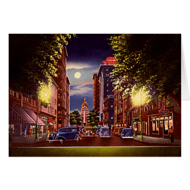 La savane, rue de la Géorgie Taureau la nuit (Devant horizontal)