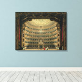 La Scala, Milaan, tijdens een optreden Canvas Afdruk (Insitu (Houten vloer))