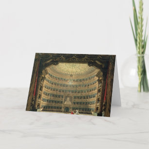 La Scala, Milaan, tijdens prestaties Kaart