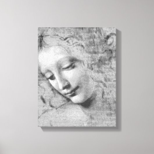La Scapigliata door Leonardo da Vinci Canvas Afdruk (Voorkant)