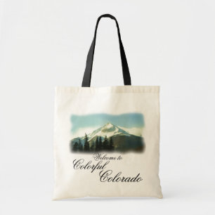 La scène de montagne bienvenue dans un sac color