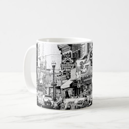 La scène de Nashville — Mug de café (Devant gauche)