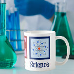 La science de l'amour pour la paix<br><div class="desc">Un cadeau cool pour un professeur de sciences,  un scientifique,  ou juste un geek qui aime apprendre comment le monde fonctionne. Cute Peace Love Science design avec un signe de paix,  le coeur et le modèle atome.</div>