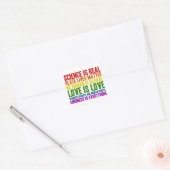 La science est l'amour réel est l'amour Stickers (Enveloppe)