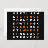 La science est partout carte postale (Devant / Derrière)