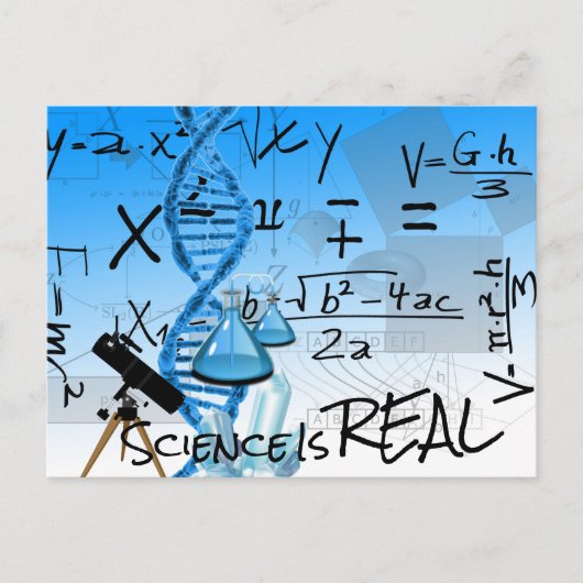La science est une vraie carte postale (Devant)