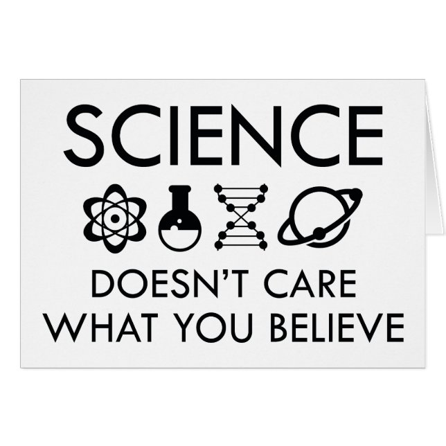 La science ne se soucie pas de ce que vous croyez (Devant horizontal)