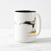 La Secrétaire Bird, Mug à café à deux tons (Devant droit)
