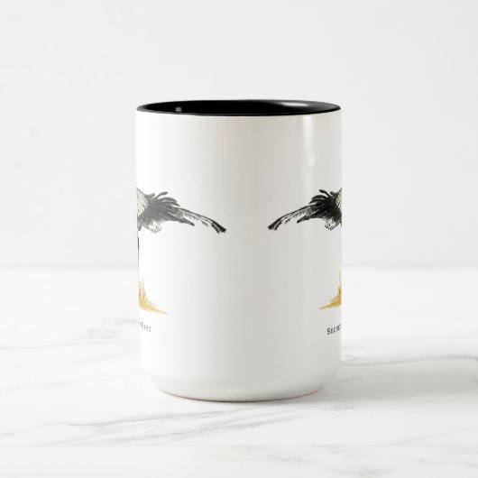 La Secrétaire Bird, Mug à café à deux tons (Centre)