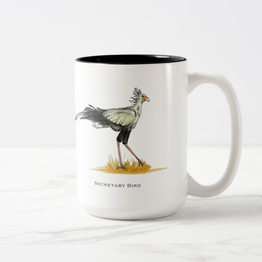 La Secrétaire Bird, Mug à café à deux tons (Droit)