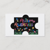 La sensibilisation sur l'autisme rapièce le carte (Dos)