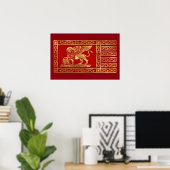 La Serenissima Flag Poster (Thuiskantoor)