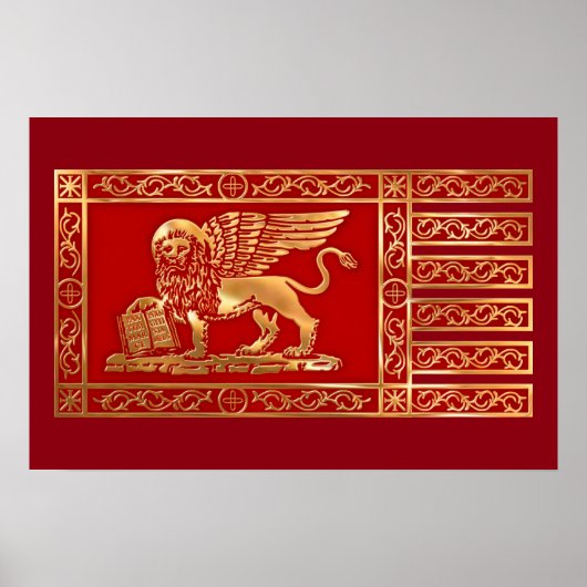 La Serenissima Flag Poster (Voorkant)