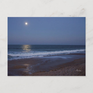 La sérénité de l'océan la nuit, carte postale