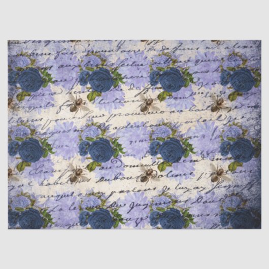 La série Blue Bee Design 11 Papier de soie (Recto)