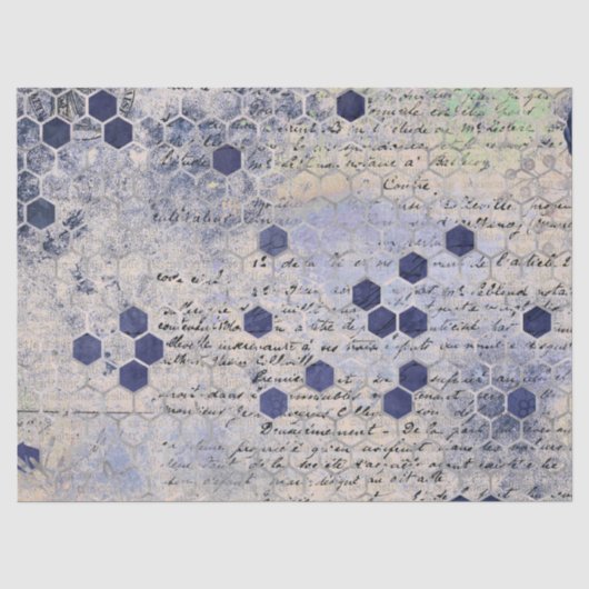 La série Blue Bee Design 18 papier de soie (Recto)