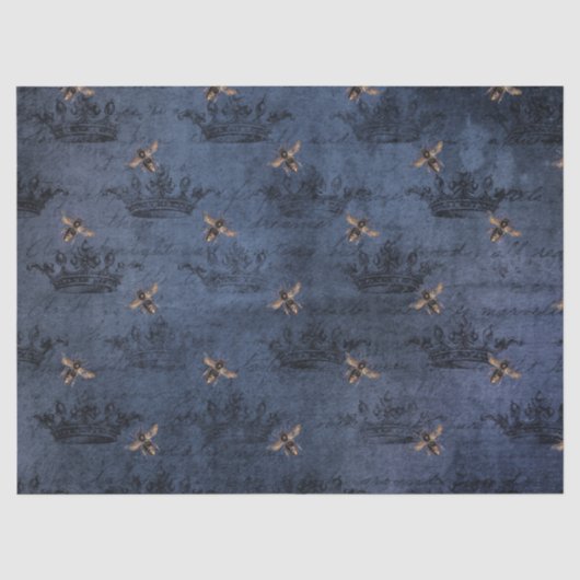La série Blue Bee Design 5 papier de soie (Recto)