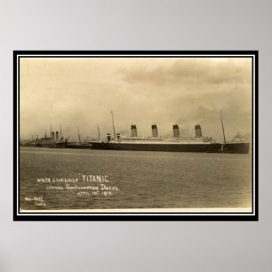 La série Titanic Photo Poster vintage
