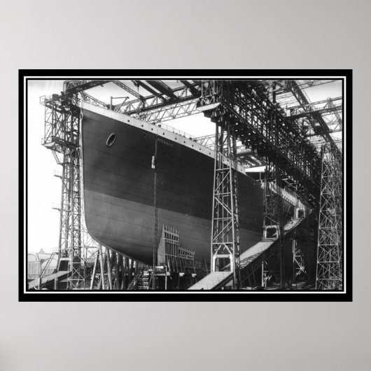 La série Titanic Poster Bâtiment Titanic (Devant)