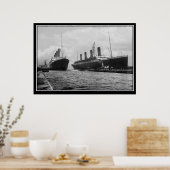 La série Titanic Poster Olympique et Titanic (Cuisine)