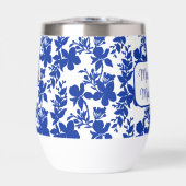 La servante d'honneur Chic Bleu Floral (Avant)