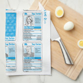 La serviette 2019 de thé de souvenir de course de (Quart Plié)