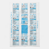 La serviette 2019 de thé de souvenir de course de (Vertical)