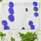 La serviette aux bleuets (Plié)