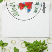 La serviette de cuisine avec du gluten et (Plié)