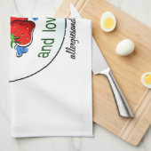 La serviette de cuisine avec du gluten et (Quart Plié)