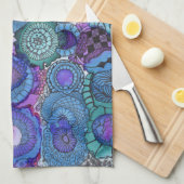 La serviette de cuisine Blues (Quart Plié)