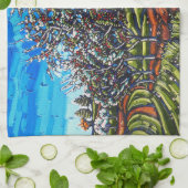 La serviette de cuisine de champ de pommiers (Plié)