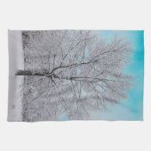La serviette de cuisine de chêne d'hiver (Horizontal)
