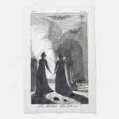 La serviette de cuisine du chaudron de la sorcière (Vertical)