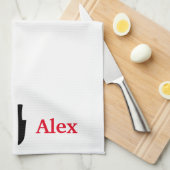 La serviette de cuisine personnalisée par chef (Quart Plié)