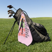 La serviette de golf Queen Mom (Vert)