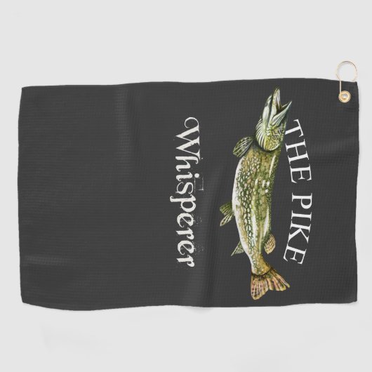 La serviette de pêche foncée Whisperer de brochet (Horizontal)