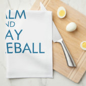 La serviette de Pickleball "gardent le calme et le (Quart Plié)