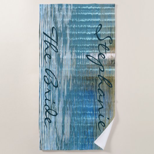 La serviette de plage de réflexion d'abrégé sur (Devant)