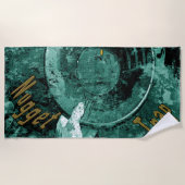 La serviette de plage du piège à nugget doré (Devant)