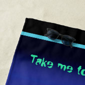 La serviette de plage faite sur commande étrangère (En situation)