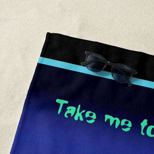 La serviette de plage faite sur commande étrangère (En situation)