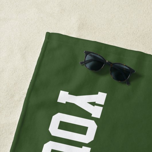 La serviette de plage faite sur commande folâtre (En situation)