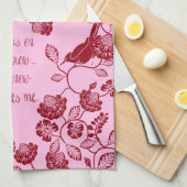 La serviette de thé chrétienne son oeil est sur le (Quart Plié)