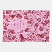 La serviette de thé chrétienne son oeil est sur le (Horizontal)