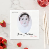 La serviette en papier à thé Jane Austen. (En situation)