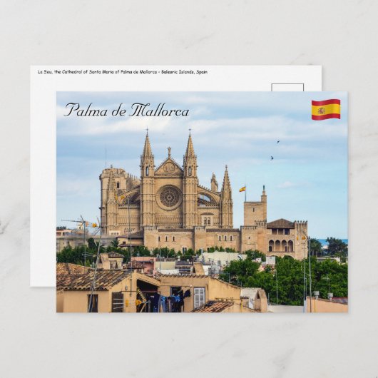 La Seu, de kathedraal van Palma de Mallorca - Span Briefkaart (Voorkant / Achterkant)