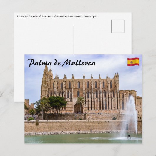 La Seu, de kathedraal van Palma de Mallorca - Span Briefkaart (Voorkant / Achterkant)