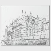 La Seu, de kathedraal van Palma de Mallorca - Span Cadeaupapier (Vlak)